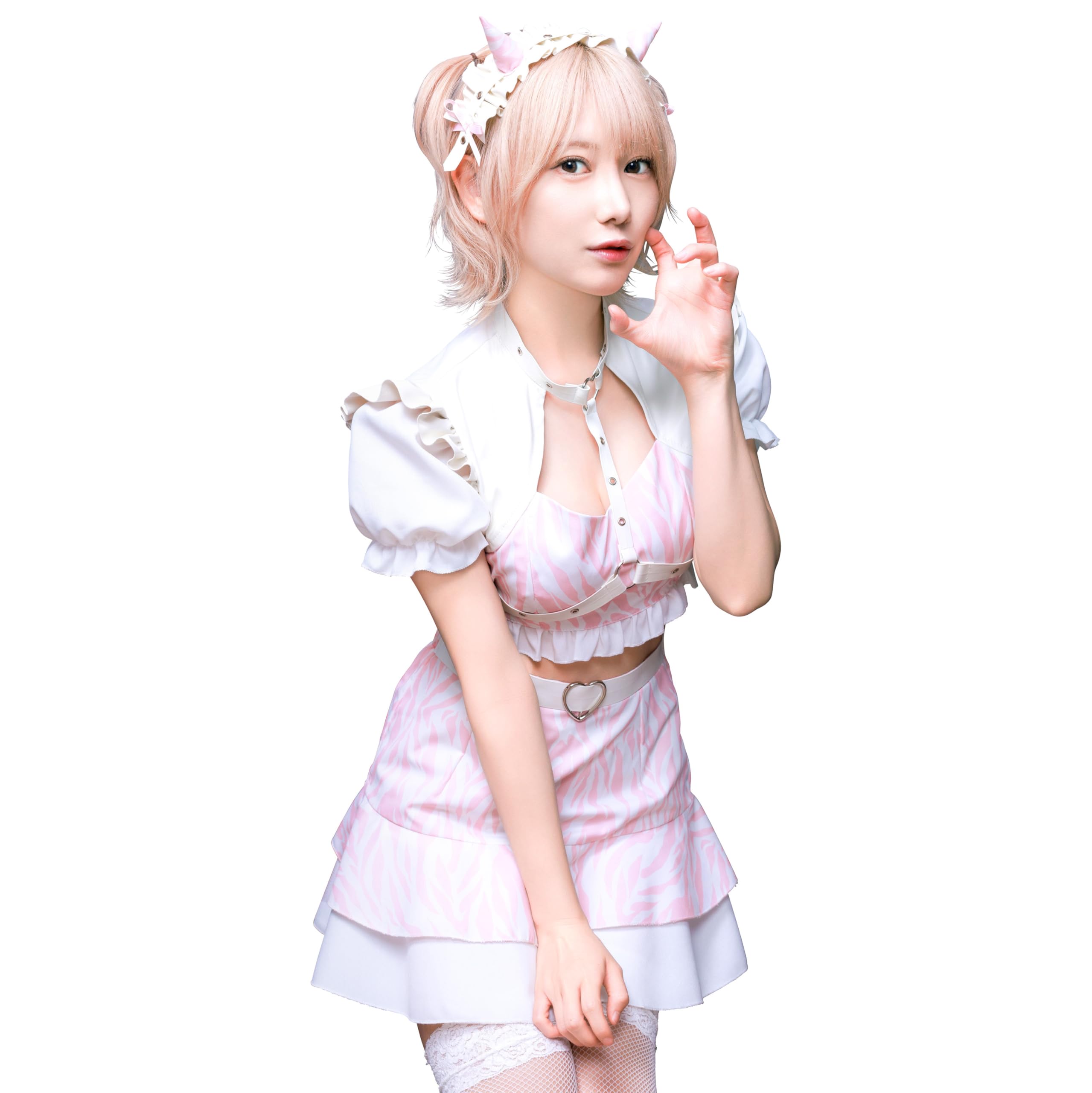 

Clearstone INAZUMA Oni Girl Cosplay Pastel Costume, Halloween, Setsubun, Pink, Women s рожевий