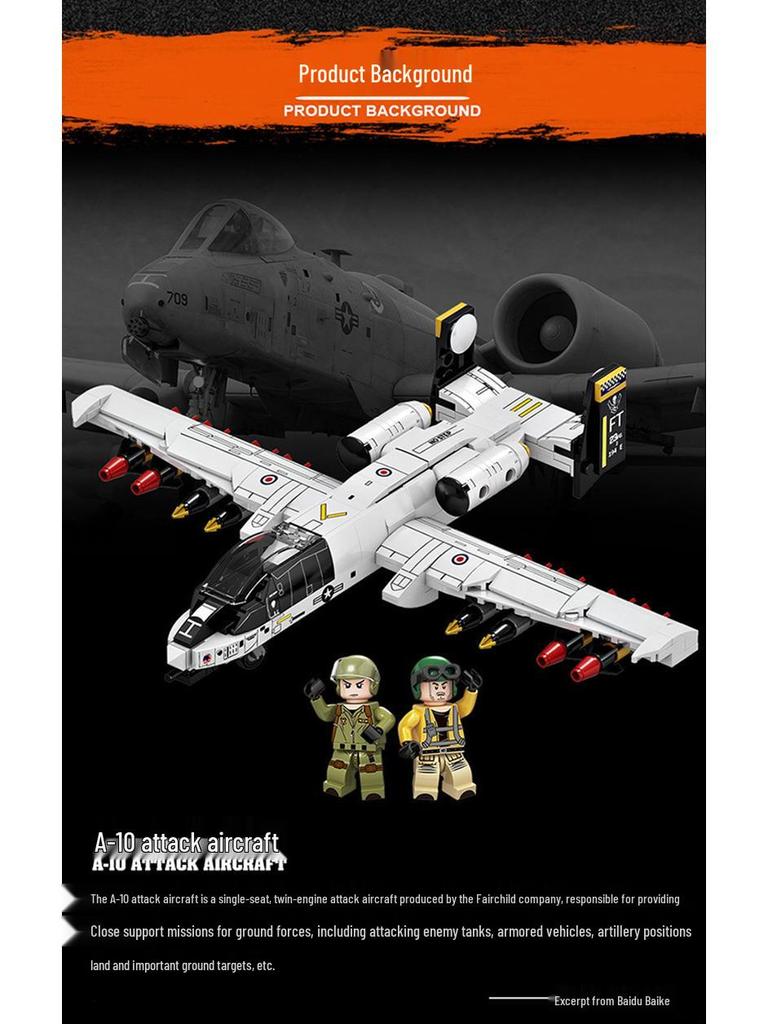 FC4101 Military Fighter Plane Model Building Blocks Set - Lego Compatible