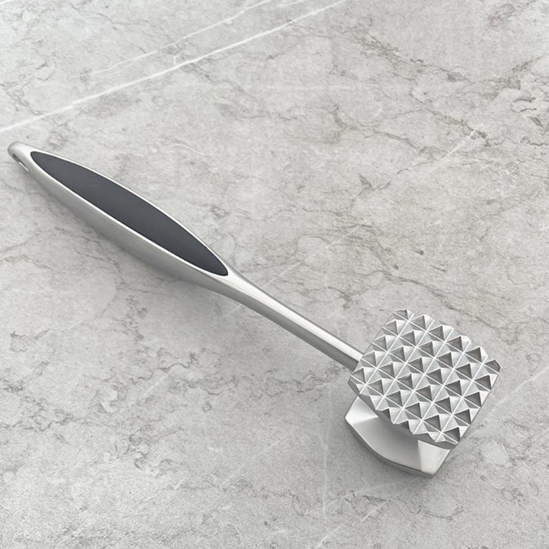 Practical Kitchen Meat Tenderizer Kitchen Meat Tool Zinc Alloy Texture Meat Hammer Perfect for Culinarys Enthusiasts