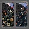 Aesthetic Sunflowers and Moon Pattern Tempered Glass Phone Case for OnePlus 13R 12 11 10 ACE2 3 Pro Nord 2T 4 2 CE3 Lite Covers