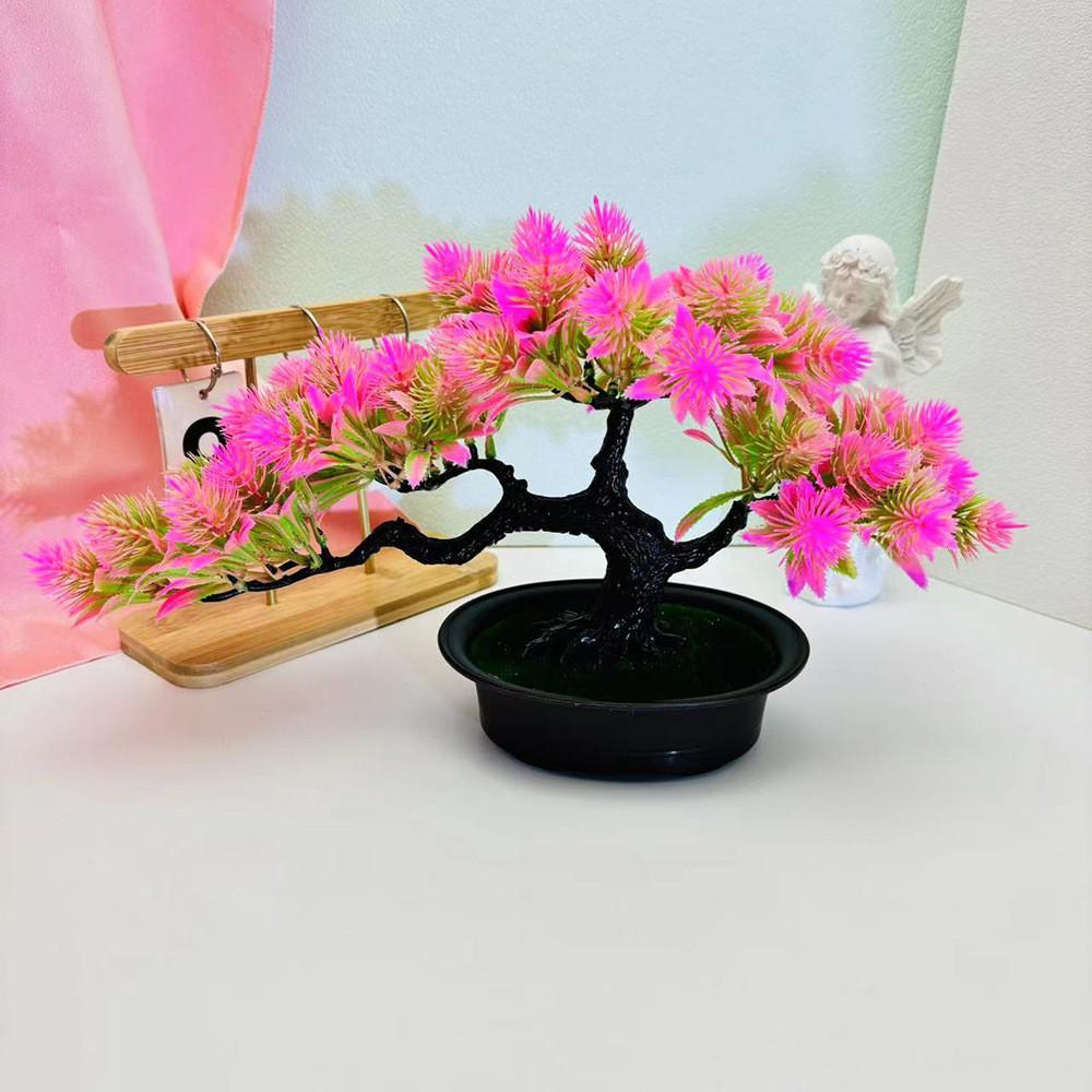 Pine Guests Greeting Artificial Tree Potted Plant For Garden And Display Office