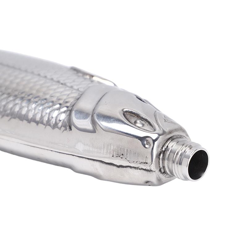 Trout-Fish-Shape Hip Flask 5Oz Alcohol Bottle With Funnel Mini Pocketn Stainless Steel Party Drinkware For Outdoor Travel