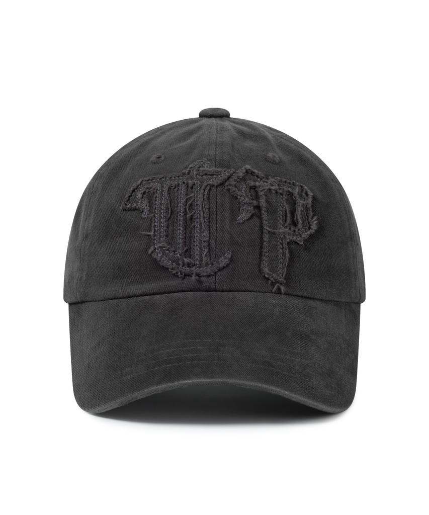 Tepoleu Gothic Patch Washed Ball Cap - Charcoal