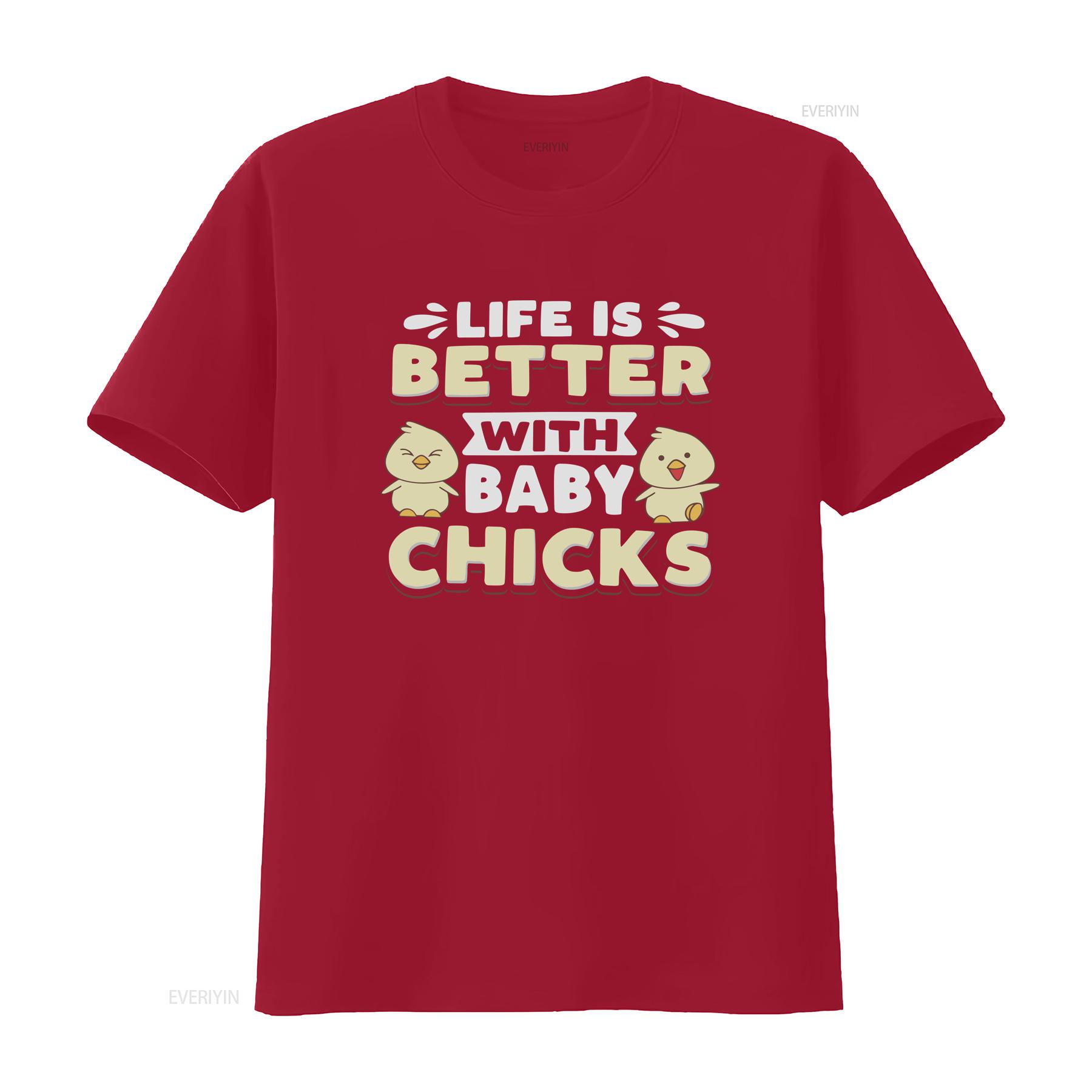 

Chicken Owner T Shirt Lover Farmer Better With Baby Chicks vintage Washed streetwear fashion homme Versatile Slightly graphic S
