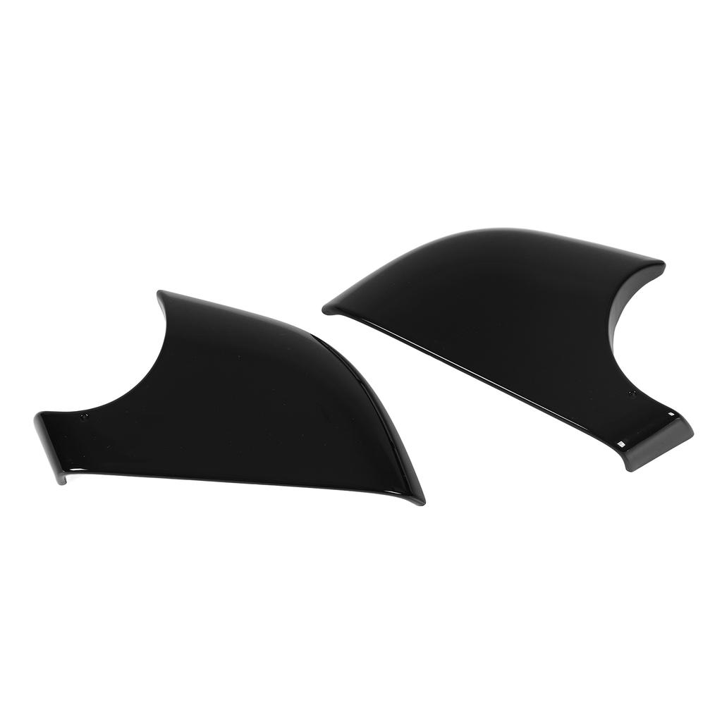 2 Pcs Door Wing Mirror Cover Glossy Black Rear View Mirror Lower Holder Replacement for Tesla Model 3 2017‑2021