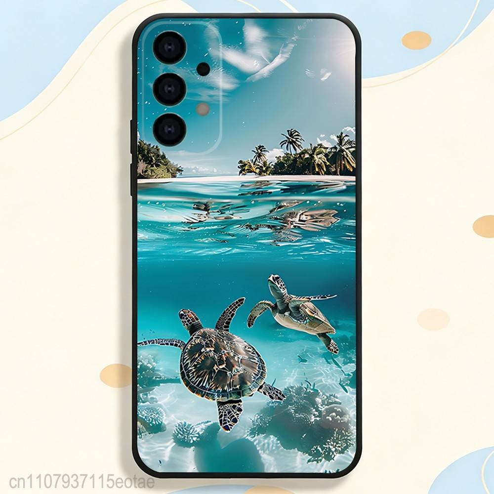 Coole Meeresschildkröte Handyhülle für Samsung S26 S24 S22 S25 Ultra S9 S20 FE S23 Plus S10 S21 Stoßfeste Funda Hülle