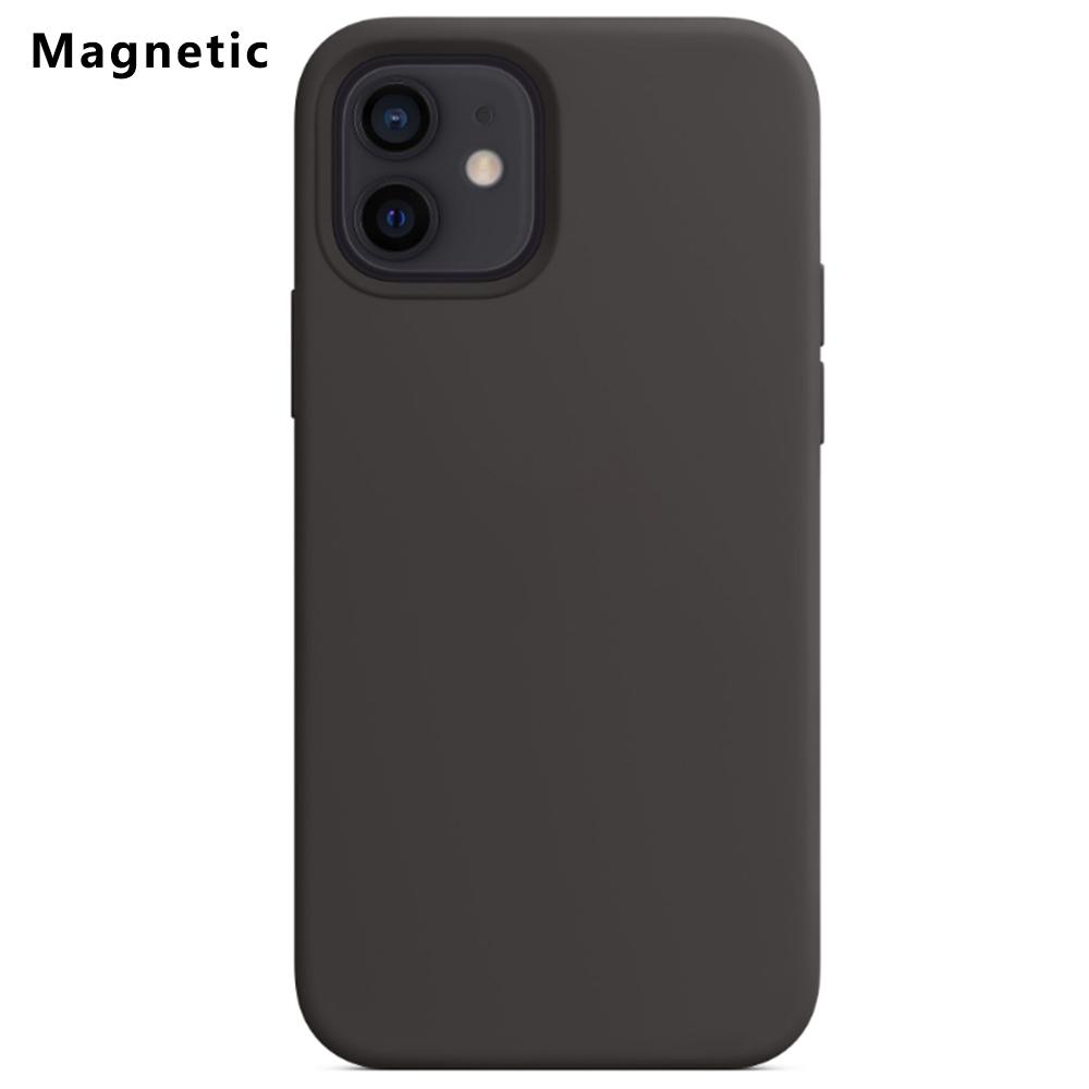 For iPhone 12 Mini Compatible with MagSafe Liquid Silicone Phone Back Cover (No Logo)