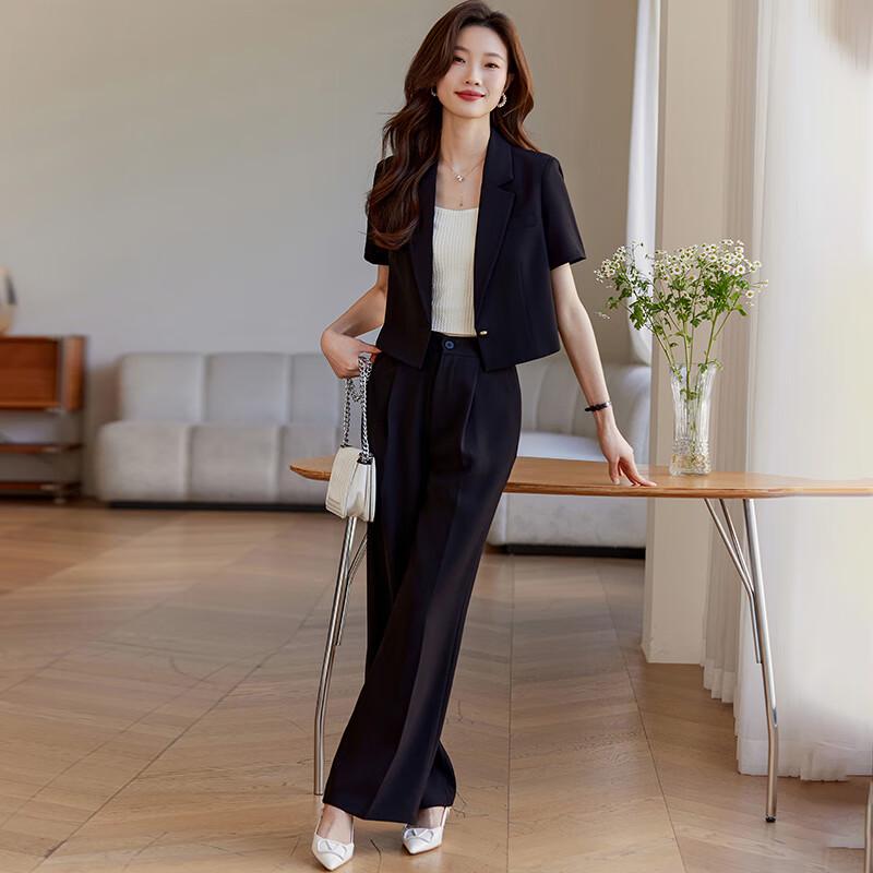 Women's Summer Short Sleeve Professional Suit Set