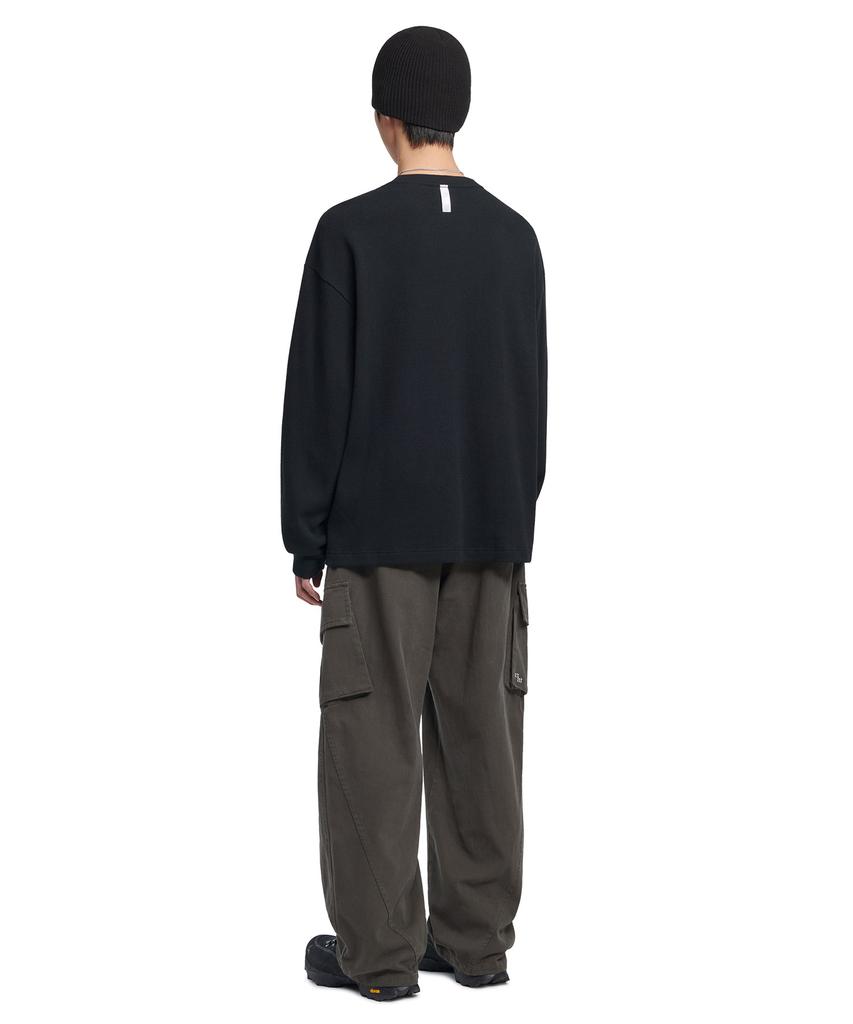 Nomaenyueol Slash Cargo Pants - Charcoal