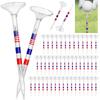 Bacchette da Golf, Bacchette da Golf in Plastica Trasparente, 8.3cmx2.3cm Bacchette da Golf Lunghe Indistruttibili Accessori da Golf all'Ingrosso per Uomini Donne Allenamento Outdoor 50 PZ/100 PZ