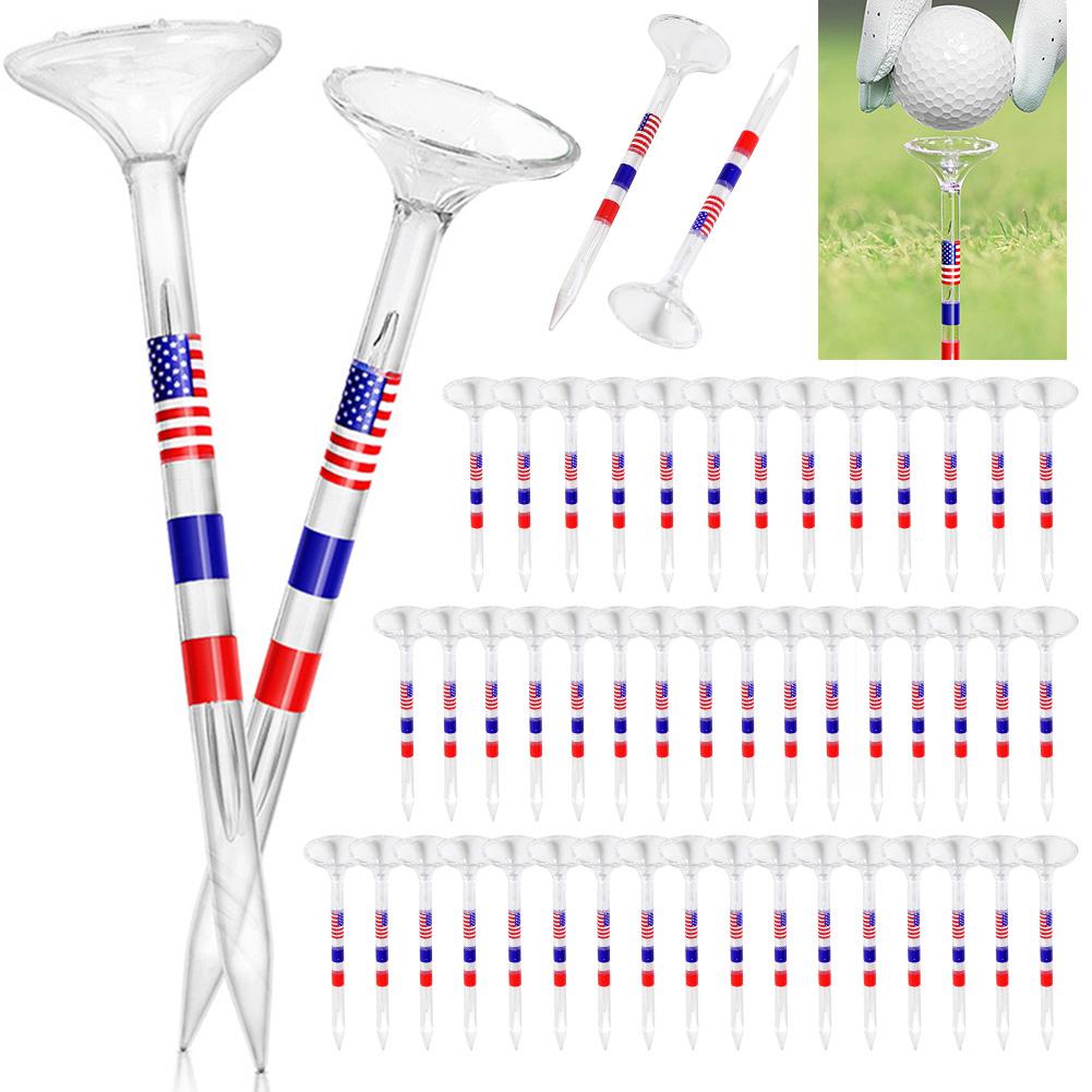 Bacchette da Golf, Bacchette da Golf in Plastica Trasparente, 8.3cmx2.3cm Bacchette da Golf Lunghe Indistruttibili Accessori da Golf all'Ingrosso per Uomini Donne Allenamento Outdoor 50 PZ/100 PZ