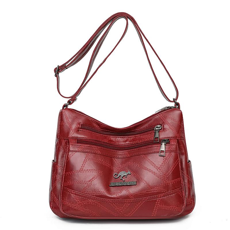 

Women s Bag Shoulder Bag Large Capacity Crossbody Bag Middle-aged Mother Bag червоний