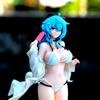 22cm Anime Genshin Impact Ganyu Figure Swimwear Sexy Action Figure Adult Collection Model Figurine Doll Toy Christmas Gift