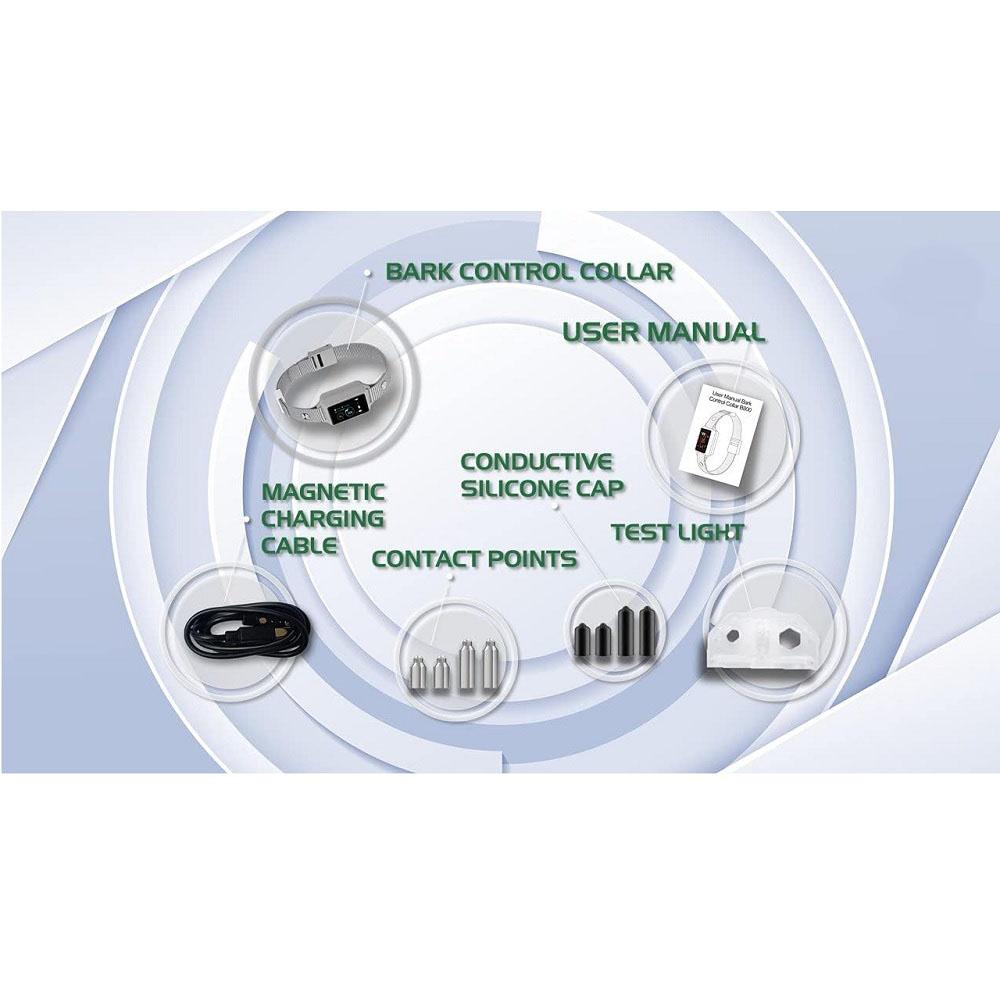 1PC Touchscreen Automatic Anti Bark Dog Collar Control Collar Intelligent Humane