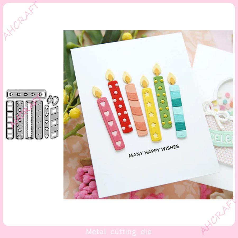 Happy Birthday Candle Metal Die-Cut for DIY Crafting, June 2024 Edition