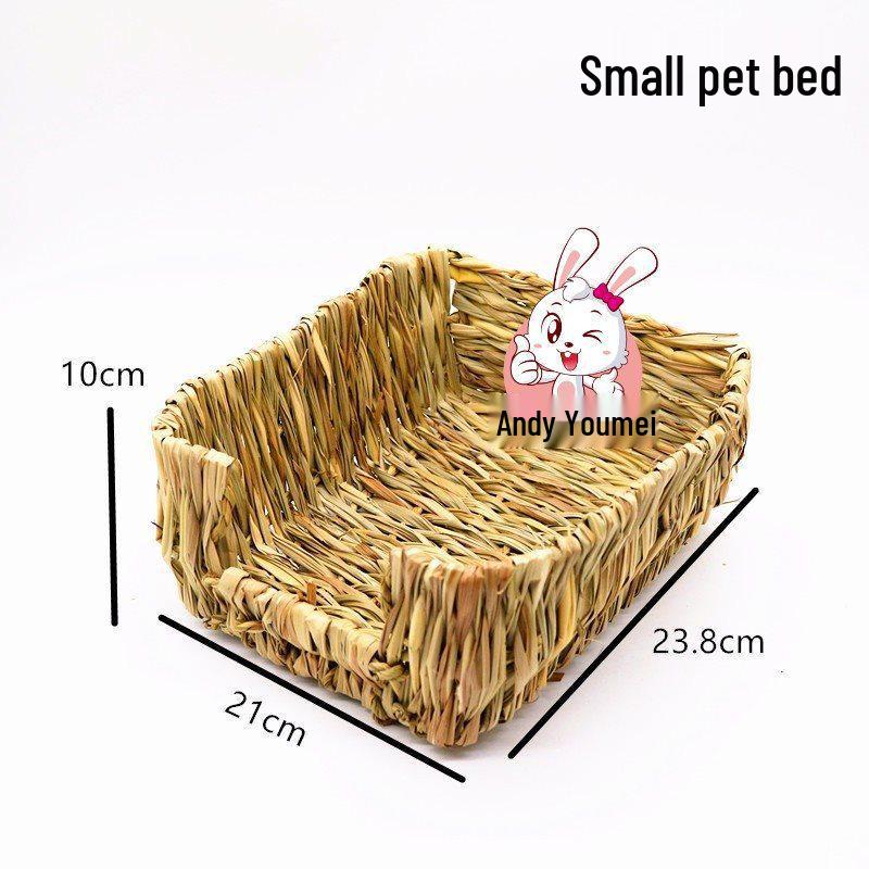 Handgeflochtenes Versteck für Chinchillas & Hamster: Warmes Holznest für Kaninchen & Meerschweinchen