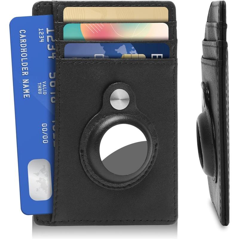 PU Money Clip Card Holder Card Holder Anti-theft Swipe Card Bag Business Anti Loss Protection Card Case Thin Card Holder