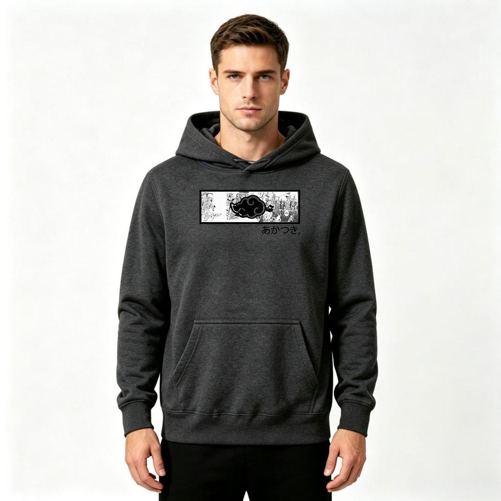 Men's Casual Printed Long Sleeve Pullover Hoodie Fashion Loose Fit Comfy Daily Wear Hooded Sweatshirt
