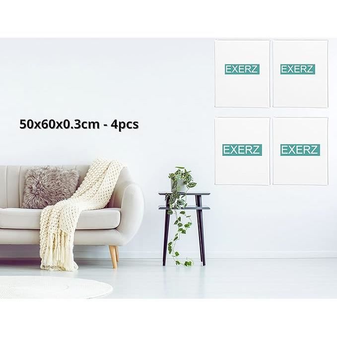 Panneaux de toile - exerz - 50x60cm - 4pcs - 280gsm - 100% coton