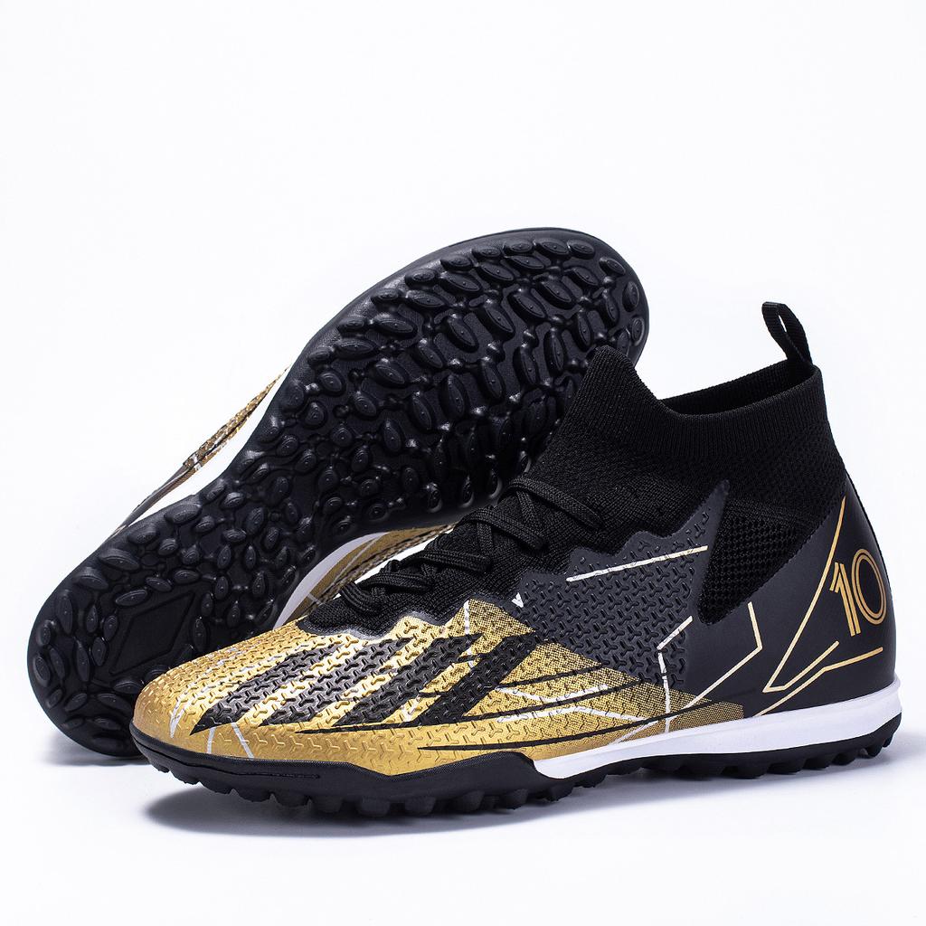 New high-top non-slip men's and women's teenage students G spikes grass football shoes