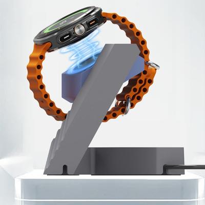 Smartwatch Charger Holder Power Adapter Geometric Charging Bracket Station Base Suitable For Watch 7/6/5 Wearable Device