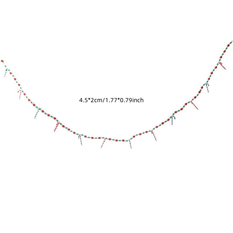 Colorful Candy Pendant Garland Ins Tassel Beaded Sweets Ball String Handmade Nursery Children Room Christmas Tree Decor