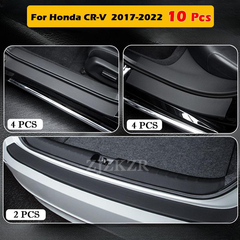 For Honda CR-V CRV 2012-2025 Car Door Sill Scuff Stickers Trunk Panel Guards Protector Trim Anti-scratch Exterior Parts Decor