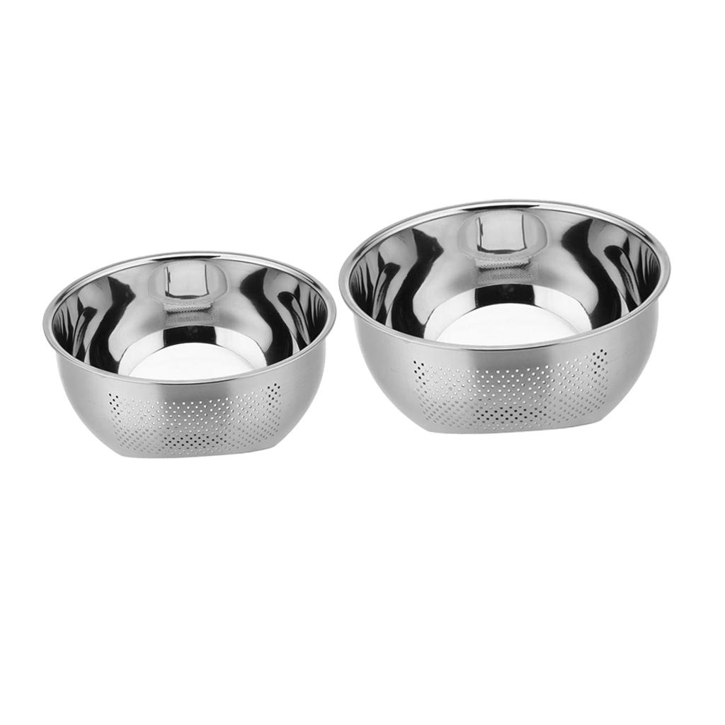 Kitchen Strainer Stainless Steel Rice Washer Colander for Modern Kitchen Utensils and Fruit Cleaning