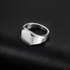 European & American Men's Stainless Steel Square Fashion Ring RC-693