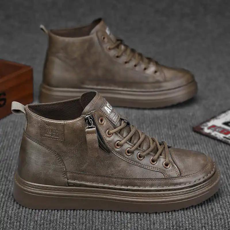 Thick Bottom In The Forest Men's Shoes New Shoes Casual Blue Men's Boot Men's Sports Sneakers Luxe Famous Brand Pretty