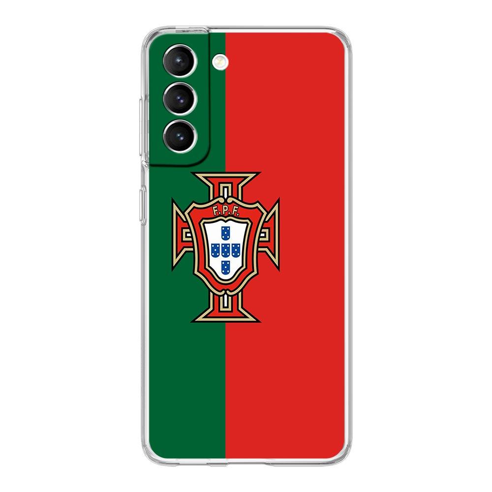 Portugal Flag Soccer 7 Phone Case For Samsung Galaxy S22 5G S20 Ultra S21 FE 5G S10E S9 S8 S10 Plus Note 20 10 Soft Clear Cover