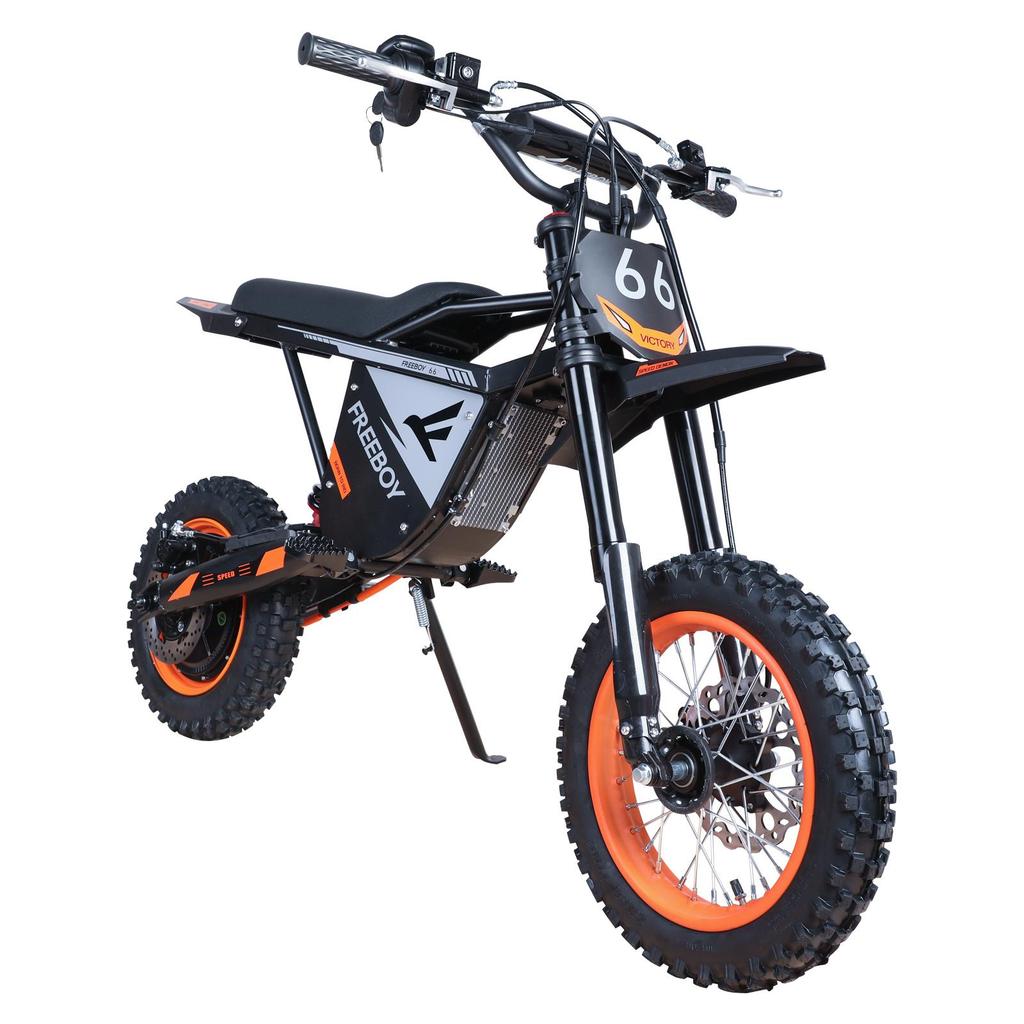 FREEBOY Y66 Electric Dirt Bike for Teens  with 48V 30Ah Battery,Dual Suspension