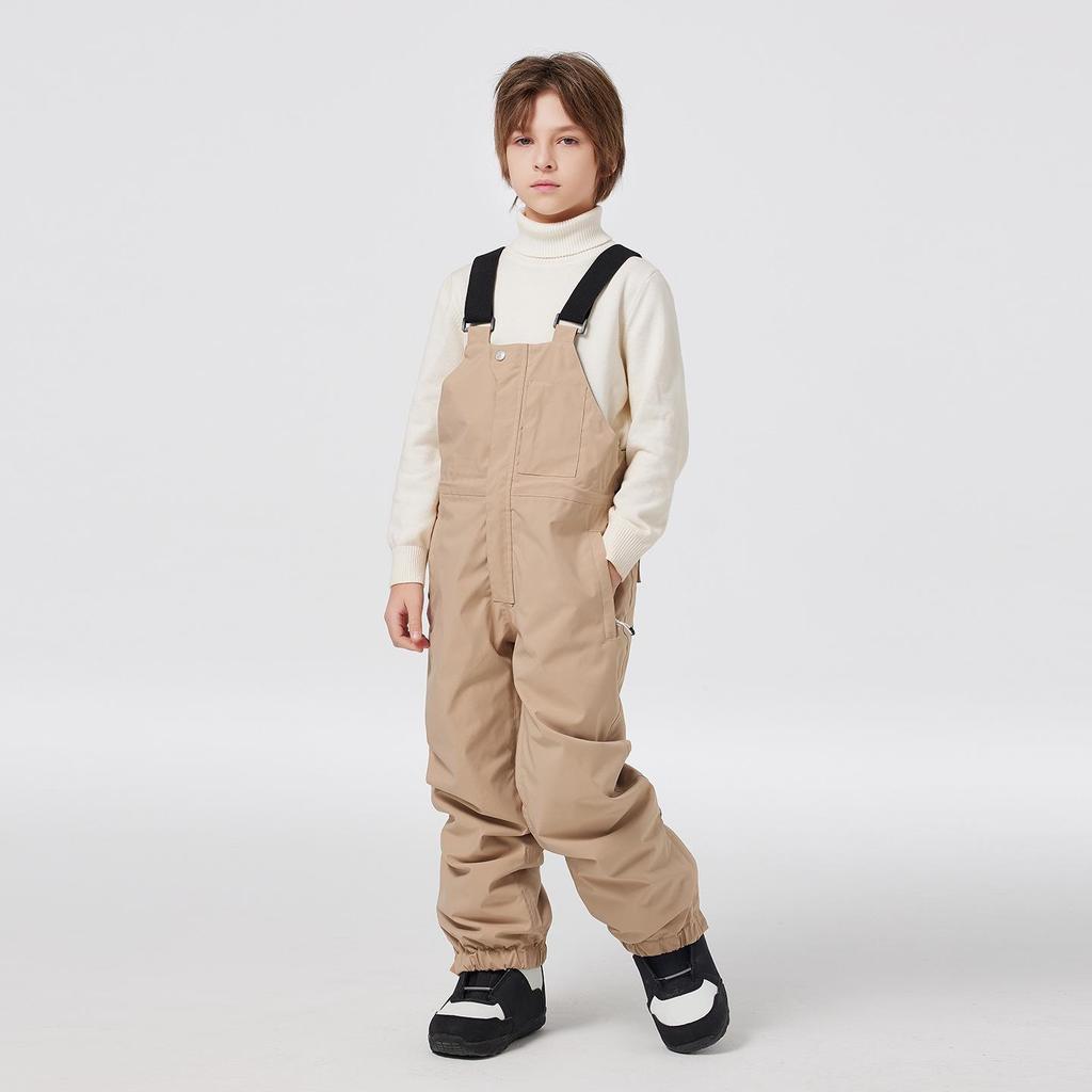 Kids' Winter Ski & Snowboard Bib Pants - Warm, Thick, and Snowproof