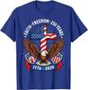 250. Jahrestag USA Glaube Freiheit 4. Juli Patriotisches T-Shirt