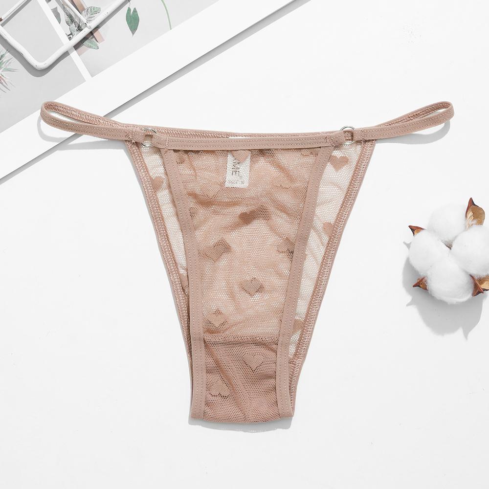 Sexy Lace Thong Women Low Waist Panties Transparent G String Thongs T-Back Underwear Female Solid Intimates Lingerie