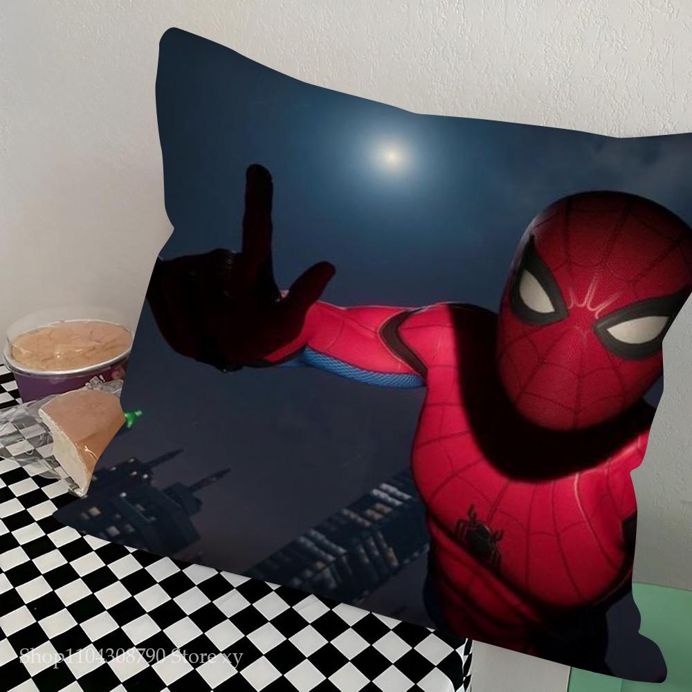 1pc Spidermans Pillow Case Square Bedroom Sofa Leisure Comfort Cushion Car Living Room Home Decoration