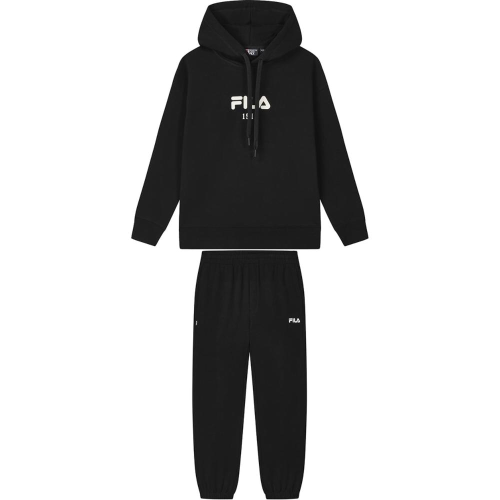 

New FILA Casual Sportswear Men s Jet Black F11U439201F-BK+F11M439605F-BK L