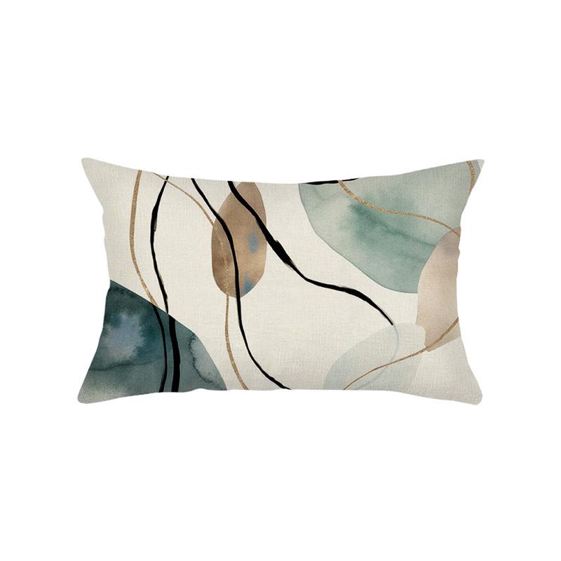 Bohemian Waist Pillowcase Atmosphere Decoration Living Room Sofa Cushion Polyester Plant Print Cushion Cover