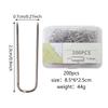 100/200Pcs Sewing Pin Fork Pin Double Blocking Pin Stainless Steel Needlecraft Pin for Fabric Craft Jewelry Display