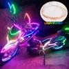 12V Motorcycle LED Ambient Strip 90cm 90SMD LED Colorful Light Strip 3528 Flexible Tape Lamp Car Interior Atmosphere Lights