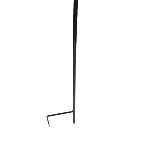 Garden Metal Flower Stake Decorative Bird Bath Ground Insert Bee Watering Station Butterfly Drinking Bowl for Backyard Pollinators Wild Birds Patio