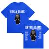 BRYAN ADAMS ROLL WITH THE PUNCHES TOUR 2025 T-Shirts Men Women Vintage High Quality Oversized Cotton T Shirt Fans GiftStreetwear