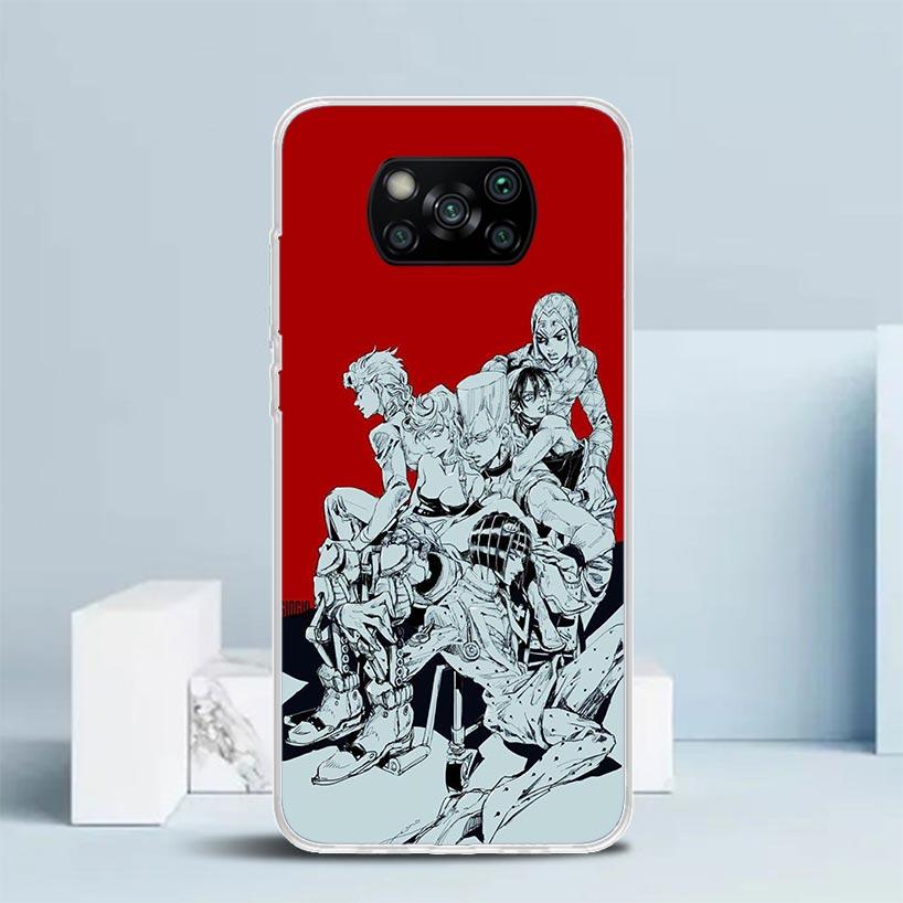 JoJo Bizarre Adventure Golden Wind Phone Case For Xiaomi Poco F7 Ultra X5 X6 X7 Pro M7 Redmi 15C 15 13C 13 12C 12 10C 10 10A 9 9