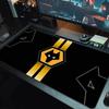 Wolves FC Farbiges Mauspads Großes Gaming Tischkissen Rutschfeste Laptop Tablet Großes Mauspads XXL Matte Mini PC Spielmatte Mit Verriegeltem Rand