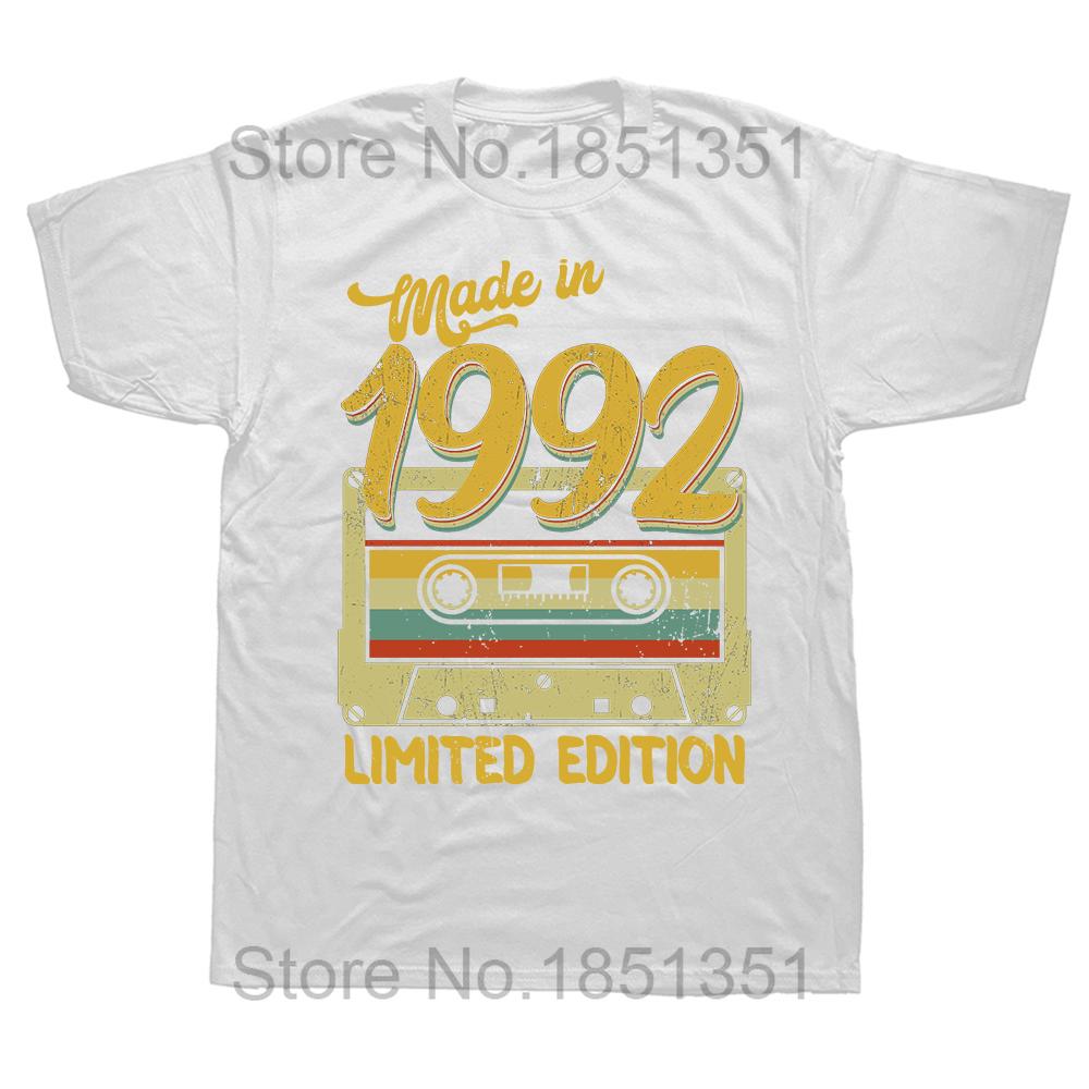 

Funny Made in 1992 Limited Edition Classic T Shirts Summer Graphic Cotton Streetwear Short Sleeve Birthday Gifts Tshirt Men S