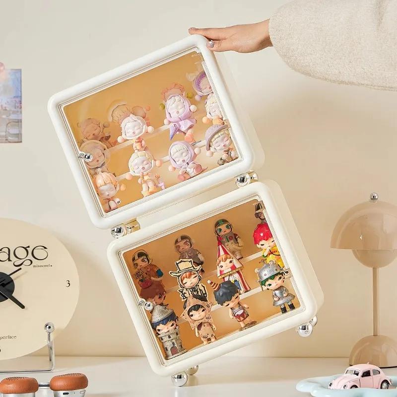 Scatola Espositore Per POP-MART Scatole Cieche Organizzatore Bambole a Prova di Polvere Display Stand Castello Custodia Espositiva Music Master Grande