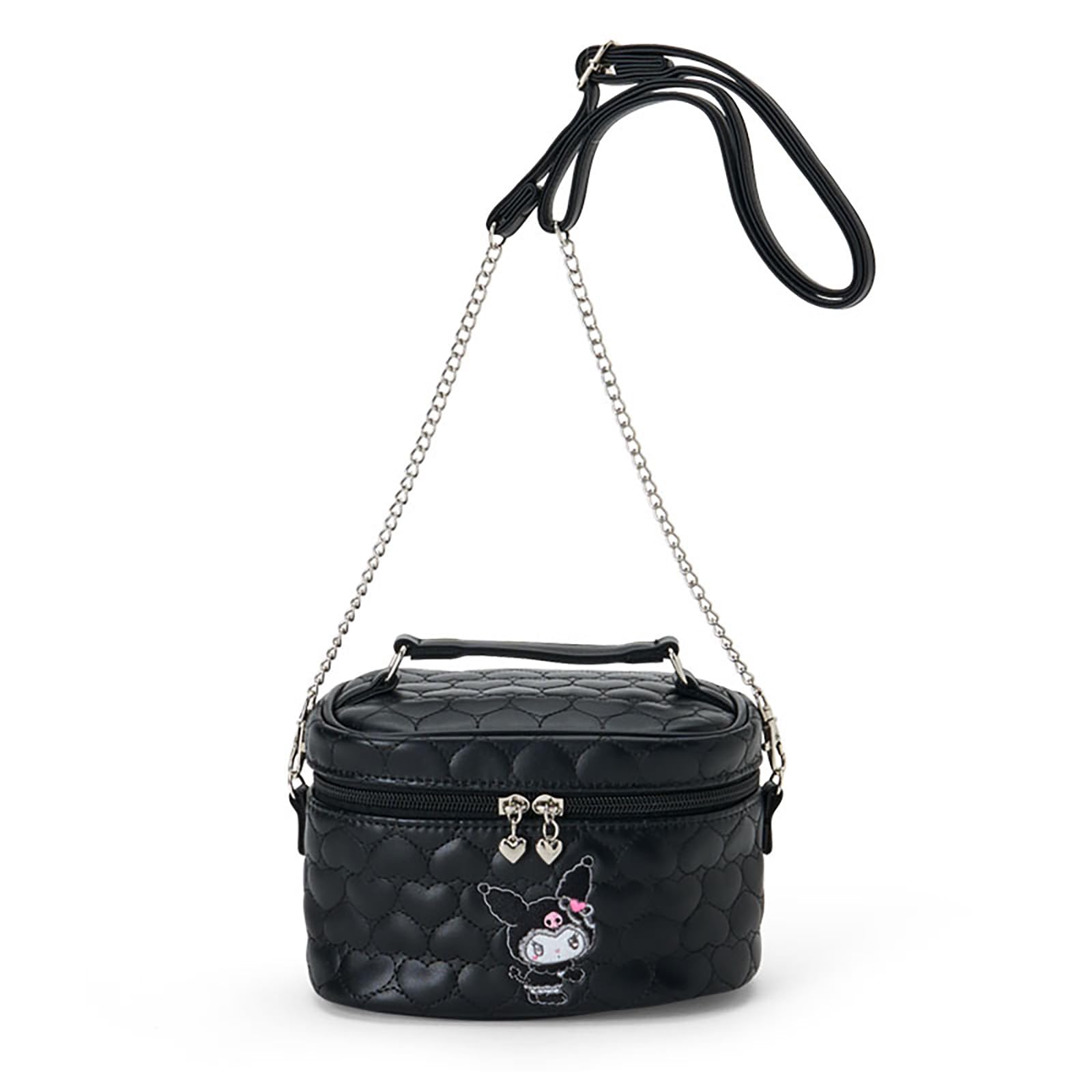 

Sanrio Vanity Shoulder Bag Saro PU Zinc Can be Carried by Hand or Ages 408611 (Mellow Miusa) Kuromi, Leather, Polyester, Alloy, Crossbody, 3+,