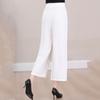 Summer High Waist Wide Leg Pants Women Clothes Casual Elastic Waist Plus Size Black Pants