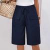 Women's Fashion Casual Solid Color Print High Waist Sport Shorts