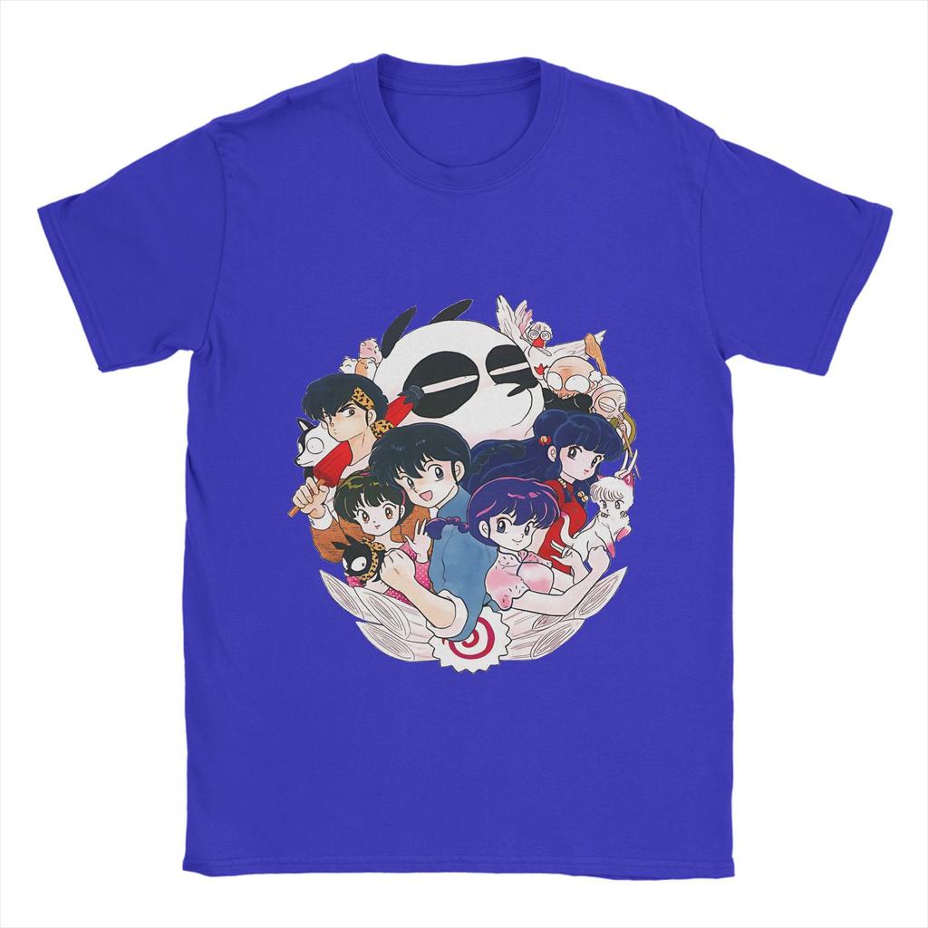 Novelty Ranmas 1/2 Panda T-Shirt Men Crewneck 100% Cotton T Shirt Short Sleeve Tees Gift Idea Clothes